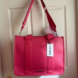 Steve Madden Fuchsia Shoulder Tote